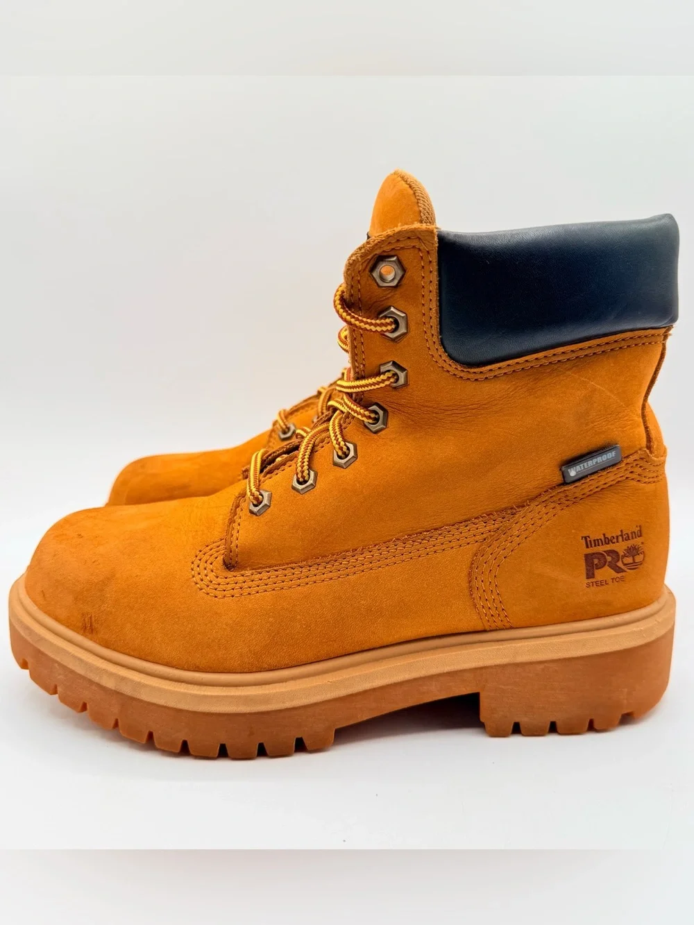Timberland PRO 65016 Steel Toe Waterproof 6” Work Boots Men’s 7M Wheat 200g